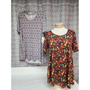Lularoe Perfect Ts Lot Of Two Shirts Size Large